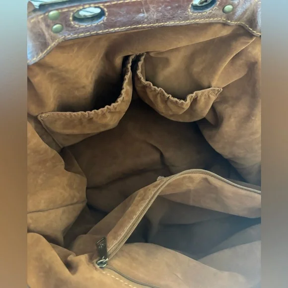🌿🦋 Patricia Nash Benvenuto Distressed Leather Tote Bag - Picture 14 of 14